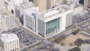 Dallas Library aerial photo