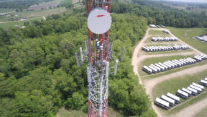 Drone inspection of a cellular tower