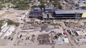 Construction aerial photography