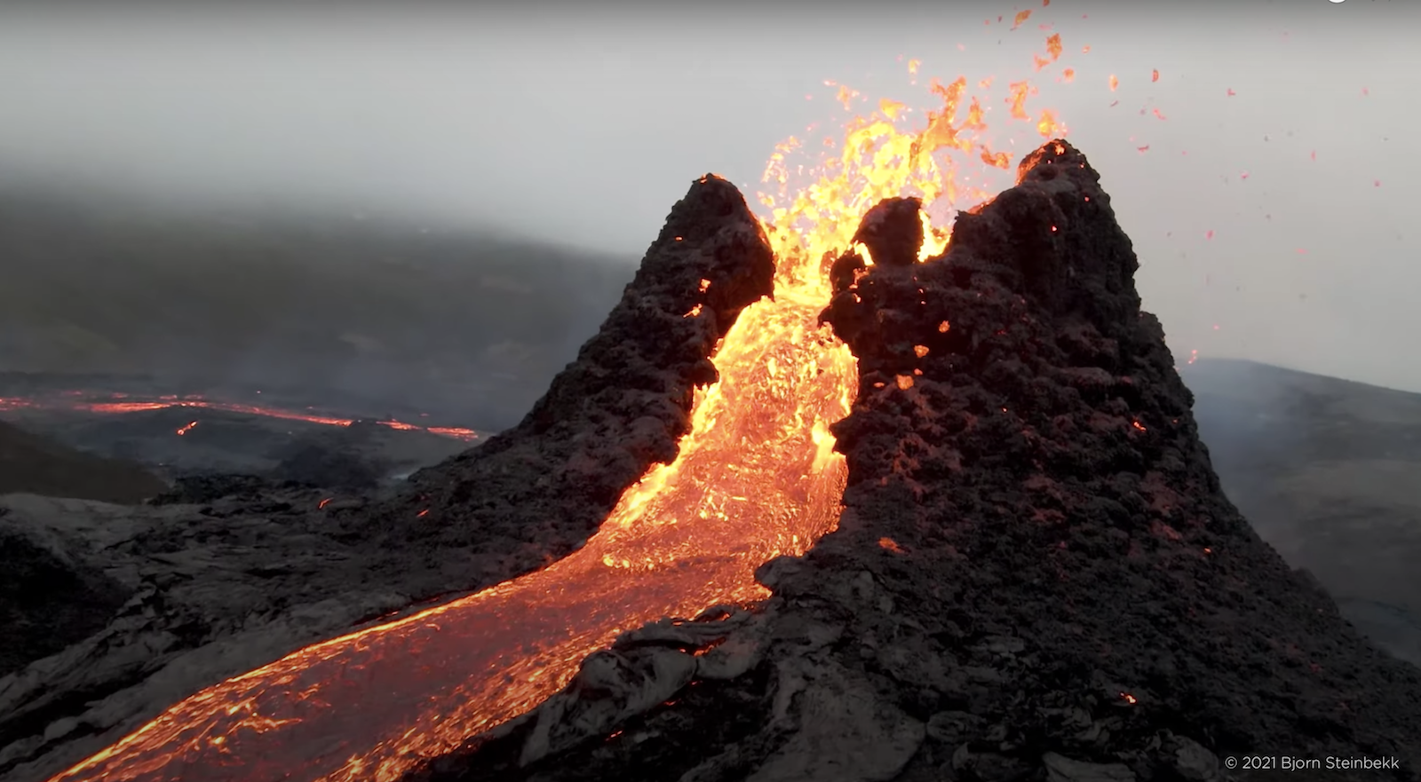 Drone Pilot Captures Awe-Inspiring Volcano Eruption | Global Video HQ